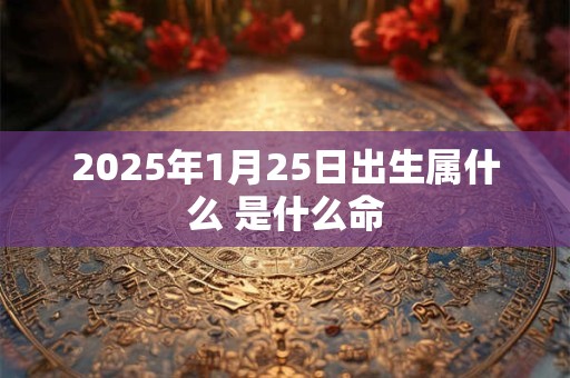 2025年1月25日出生属什么 是什么命