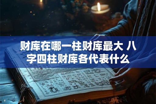 财库在哪一柱财库最大 八字四柱财库各代表什么