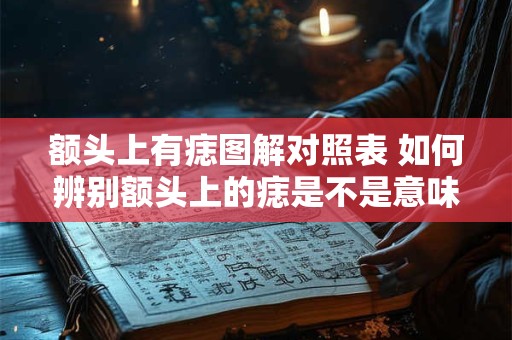 额头上有痣图解对照表 如何辨别额头上的痣是不是意味着什么