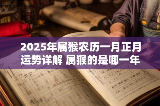 2025年属猴农历一月正月运势详解 属猴的是哪一年出生