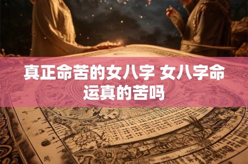 真正命苦的女八字 女八字命运真的苦吗