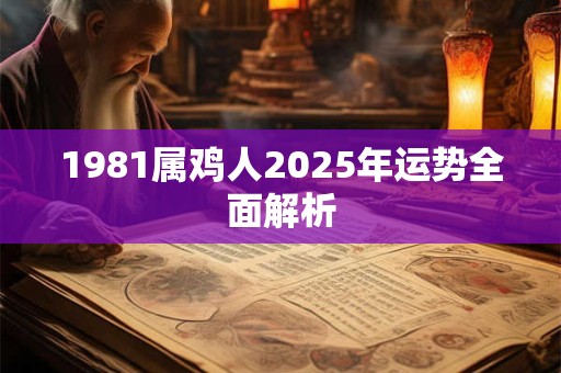 1981属鸡人2025年运势全面解析