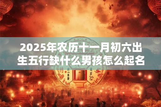 2025年农历十一月初六出生五行缺什么男孩怎么起名