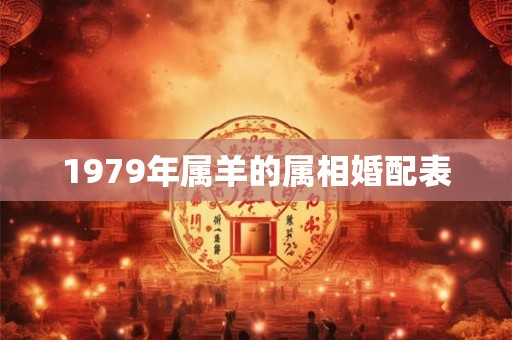 1979年属羊的属相婚配表