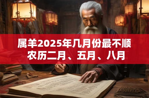 属羊2025年几月份最不顺 农历二月、五月、八月