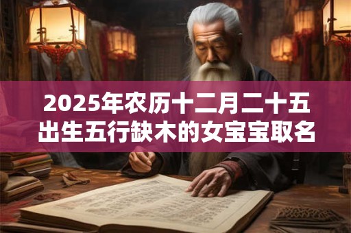 2025年农历十二月二十五出生五行缺木的女宝宝取名字