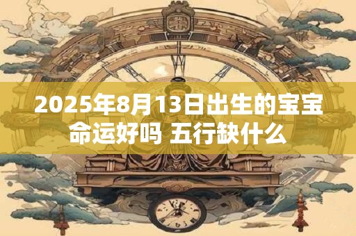 2025年8月13日出生的宝宝命运好吗 五行缺什么