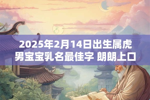 2025年2月14日出生属虎男宝宝乳名最佳字 朗朗上口的乳名推荐