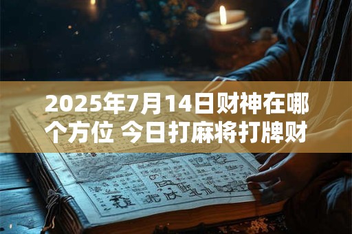 2025年7月14日财神在哪个方位 今日打麻将打牌财运方位！