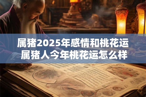 属猪2025年感情和桃花运 属猪人今年桃花运怎么样