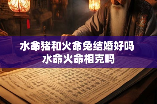 水命猪和火命兔结婚好吗 水命火命相克吗
