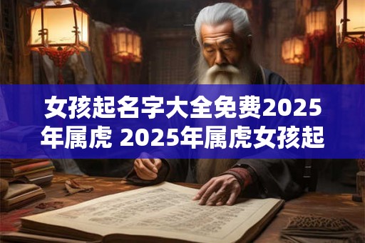 女孩起名字大全免费2025年属虎 2025年属虎女孩起名攻略