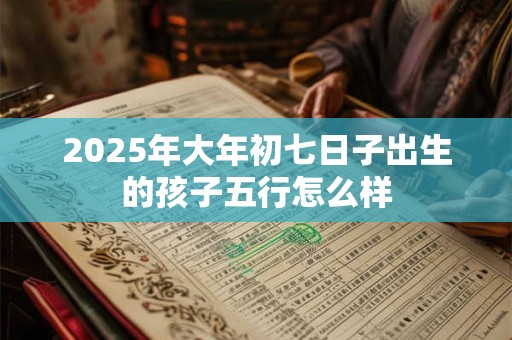 2025年大年初七日子出生的孩子五行怎么样