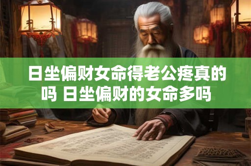 日坐偏财女命得老公疼真的吗 日坐偏财的女命多吗