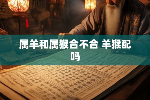 属羊和属猴合不合 羊猴配吗