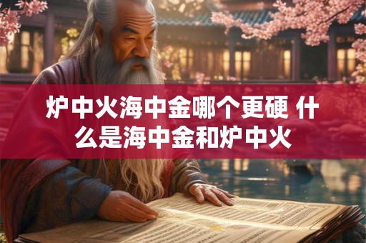 炉中火海中金哪个更硬 什么是海中金和炉中火