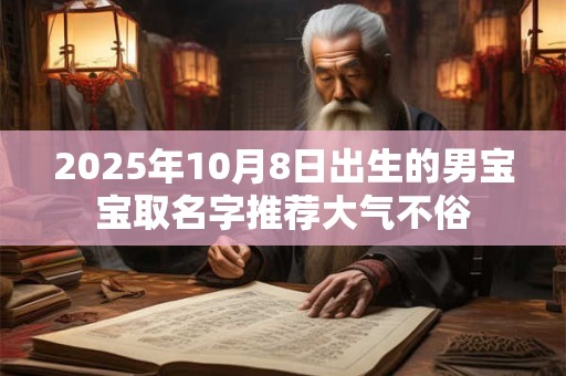 2025年10月8日出生的男宝宝取名字推荐大气不俗