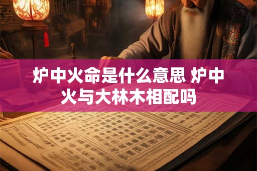 炉中火命是什么意思 炉中火与大林木相配吗