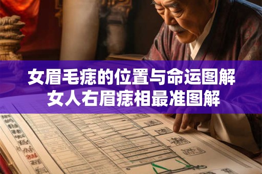 女眉毛痣的位置与命运图解 女人右眉痣相最准图解