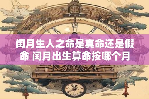 闰月生人之命是真命还是假命 闰月出生算命按哪个月