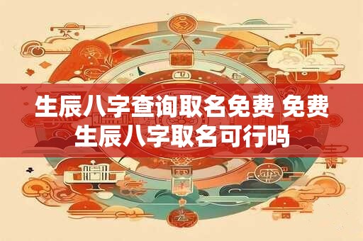 生辰八字查询取名免费 免费生辰八字取名可行吗 生辰八字查询取名免费 免费生辰八字取名可行吗