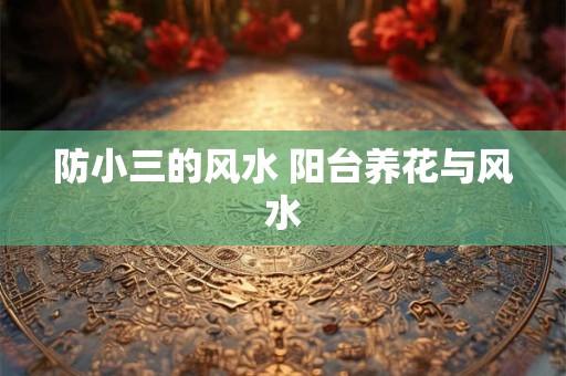 防小三的风水 阳台养花与风水