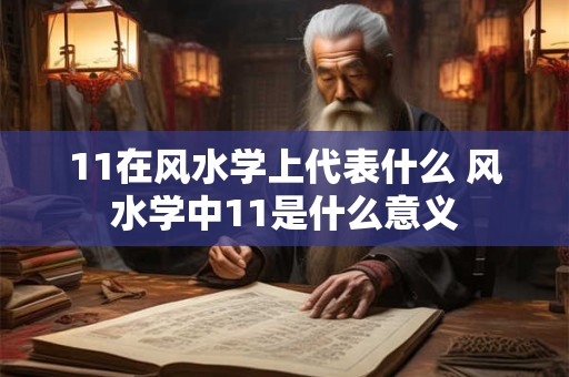 11在风水学上代表什么 风水学中11是什么意义