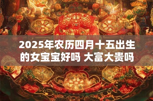 2026年农历四月十五出生的女宝宝好吗 大富大贵吗