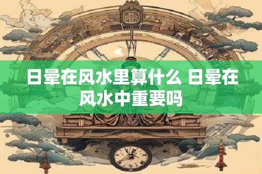 日晕在风水里算什么 日晕在风水中重要吗