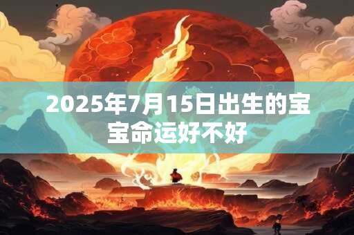 2025年7月15日出生的宝宝命运好不好
