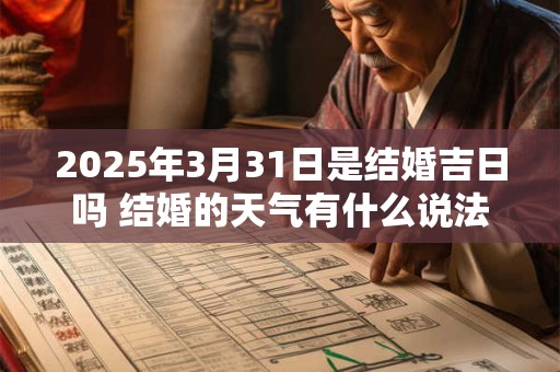 2025年3月31日是结婚吉日吗 结婚的天气有什么说法