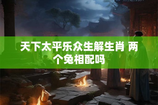 天下太平乐众生解生肖 两个兔相配吗