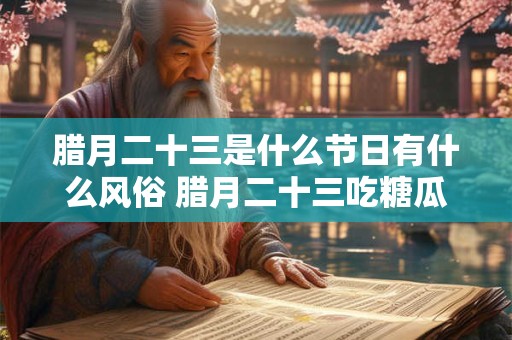 腊月二十三是什么节日有什么风俗 腊月二十三吃糖瓜的寓意