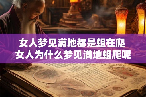 女人梦见满地都是蛆在爬 女人为什么梦见满地蛆爬呢