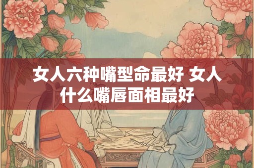 女人六种嘴型命最好 女人什么嘴唇面相最好