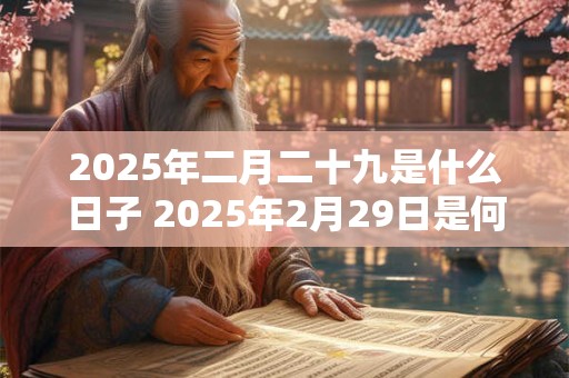 2025年二月二十九是什么日子 2025年2月29日是何日