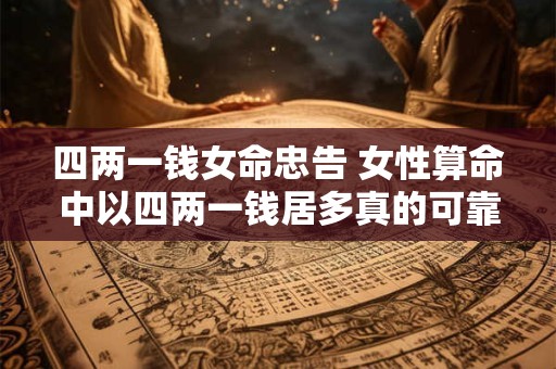 四两一钱女命忠告 女性算命中以四两一钱居多真的可靠吗