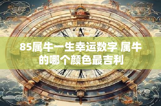 85属牛一生幸运数字 属牛的哪个颜色最吉利