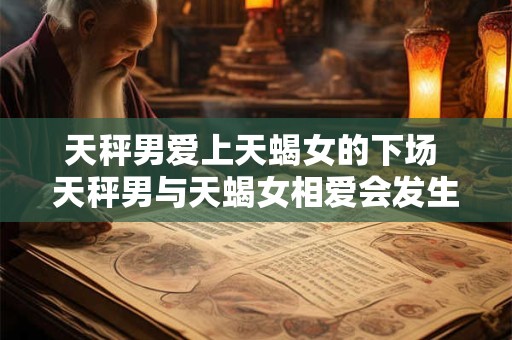 天秤男爱上天蝎女的下场 天秤男与天蝎女相爱会发生什么