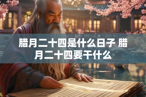 腊月二十四是什么日子 腊月二十四要干什么