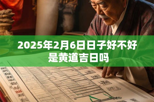 2025年2月6日日子好不好 是黄道吉日吗