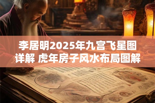 李居明2025年九宫飞星图详解 虎年房子风水布局图解