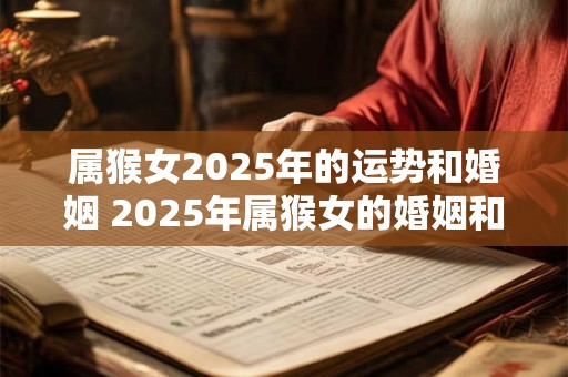 属猴女2025年的运势和婚姻 2025年属猴女的婚姻和运势如何