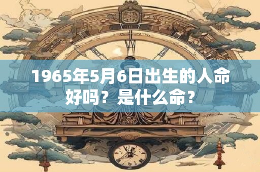 1965年5月6日出生的人命好吗？是什么命？