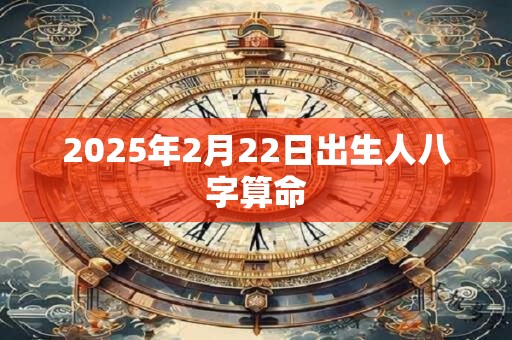 2025年2月22日出生人八字算命