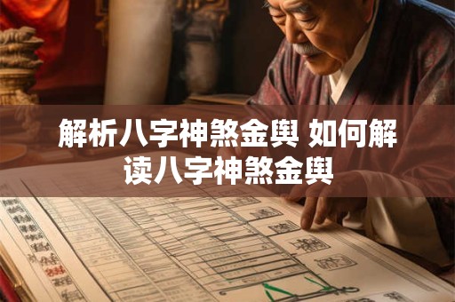 解析八字神煞金舆 如何解读八字神煞金舆