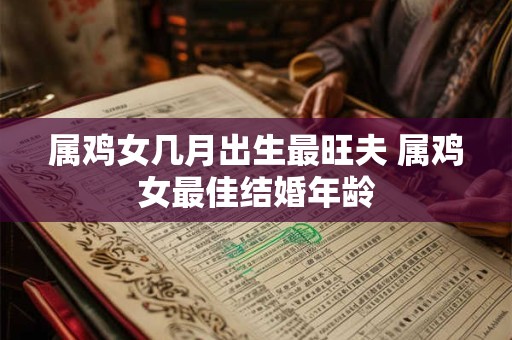 属鸡女几月出生最旺夫 属鸡女最佳结婚年龄