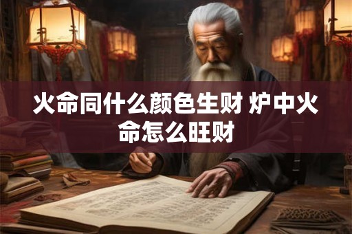 详细阅读:火命同什么颜色生财 炉中火命怎么旺财 火命同什么颜色生财 炉中火命怎么旺财