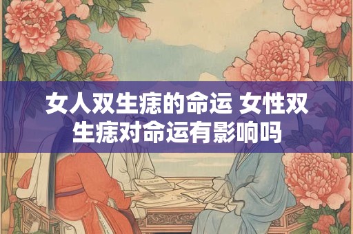 详细阅读:女人双生痣的命运 女性双生痣对命运有影响吗 女人双生痣的命运 女性双生痣对命运有影响吗