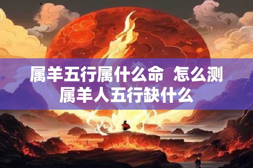 属羊五行属什么命  怎么测属羊人五行缺什么